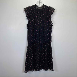 Pre-Owned Size M 1 State Black Floral Casual Dress