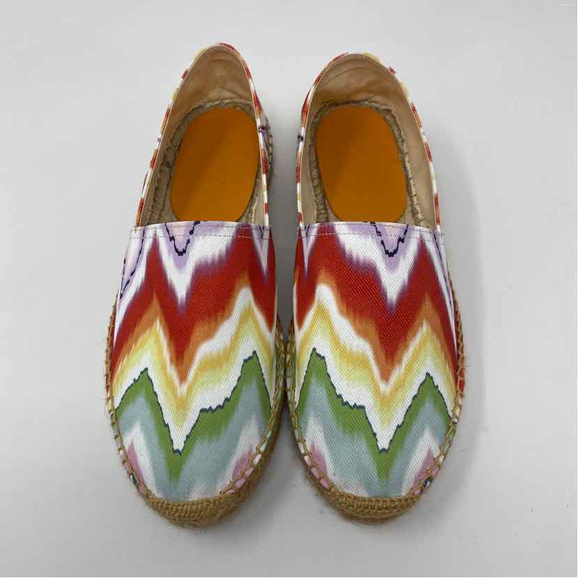 Pre-Owned Missoni Rainbow Canvas Shoe Size 6 Designer Shoes