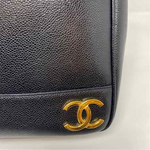 Pre-Owned Chanel Black Leather Designer Handbag