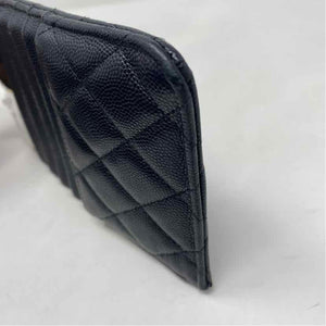 Pre-Owned Chanel Black Leather Designer Wallet