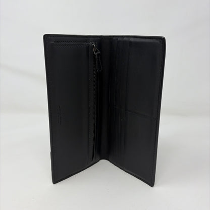 Pre-Owned Bottega Veneta Black Leather Designer Wallet