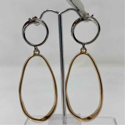 Gold/Silver Metal Earrings
