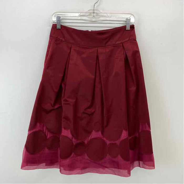 Pre-Owned Size 0/S Miri Burgundy Skirt