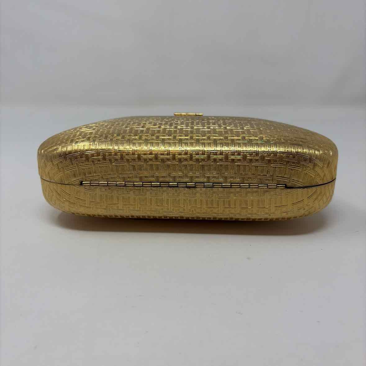 Pre-Owned Saks 5th Ave Gold Metal Handbag