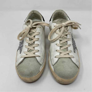 Pre-Owned Golden Goose White Leather Shoe Size 6.5 Designer Shoes