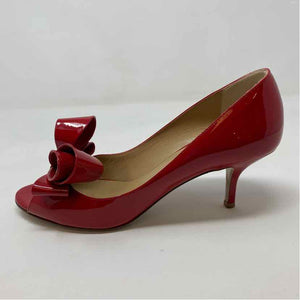 Pre-Owned Valentino Red Patent Shoe Size 9 Designer Shoes