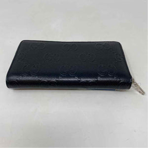 Pre-Owned Gucci Black Leather Designer Wallet