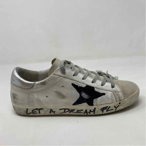 Pre-Owned Golden Goose White Leather Shoe Size 10.5 Designer Shoes