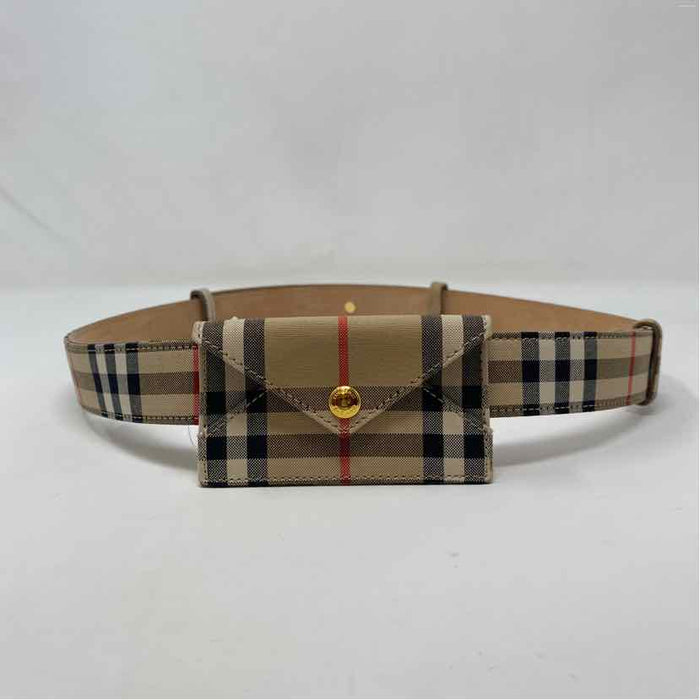 Pre-Owned Burberry Plaid Canvas Designer Belt