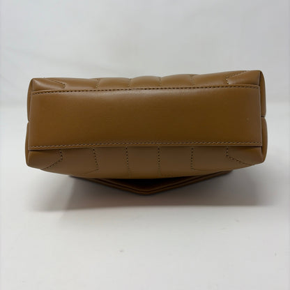 Pre-Owned Saint Laurent Cognac Leather Designer Handbag