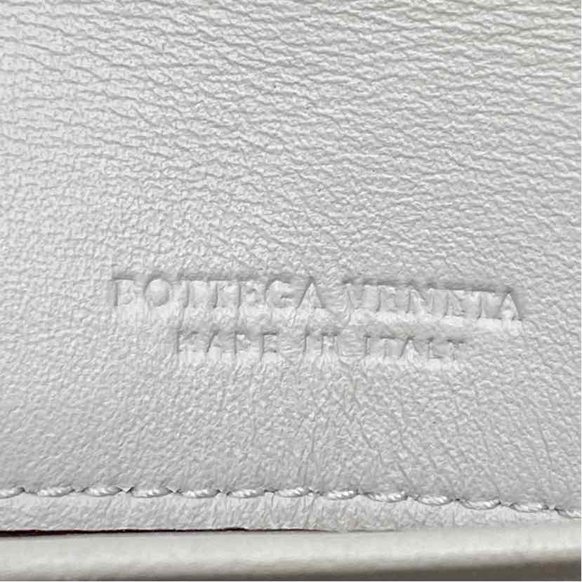 Pre-Owned Bottega Veneta Black/White Leather Designer Wallet