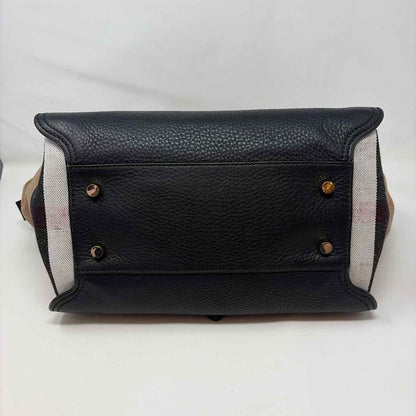 Pre-Owned Burberry Black Multi Leather Designer Handbag