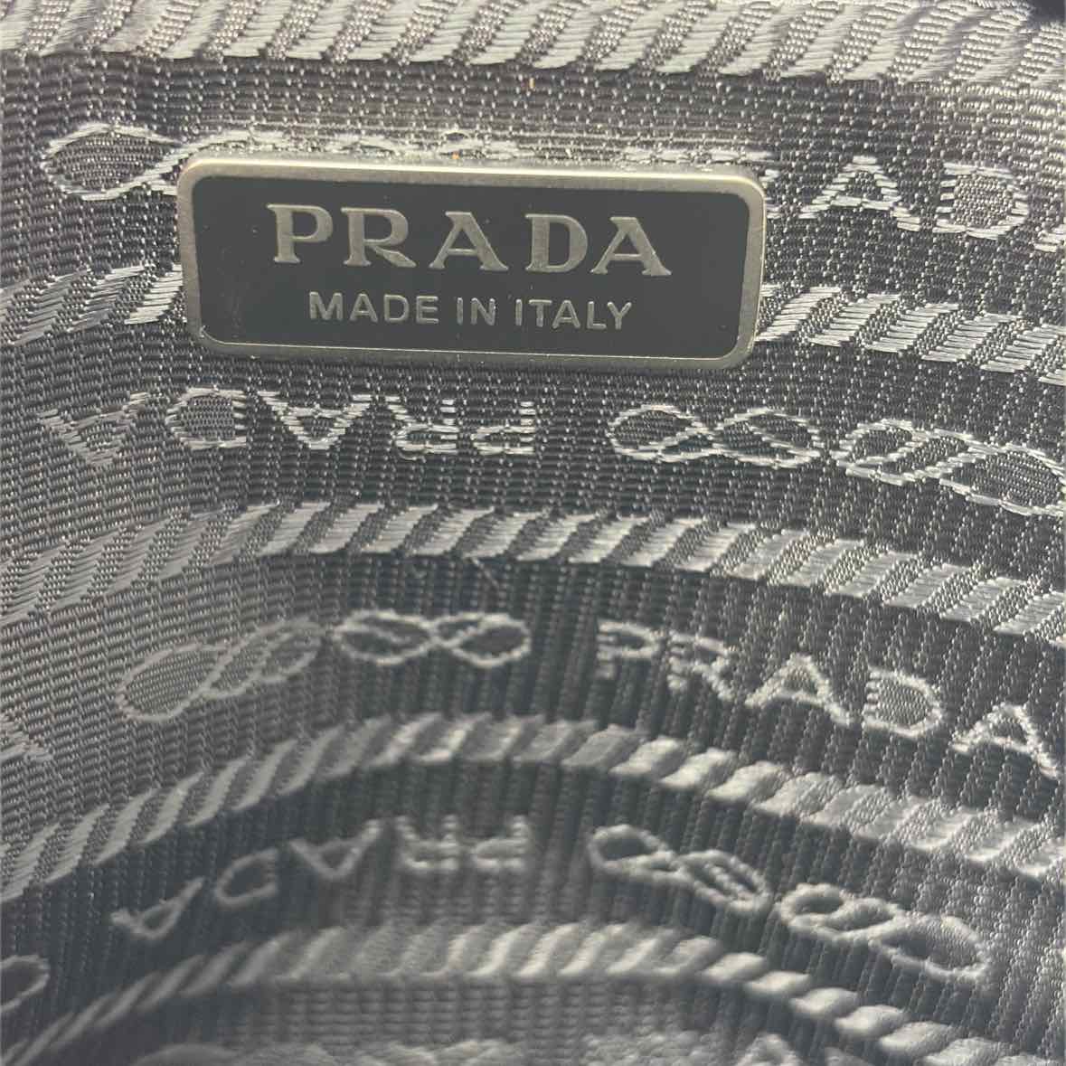 Pre-Owned Prada Black Leather Designer Handbag