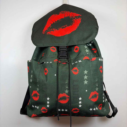 Pre-Owned Penelope Wildberry Green Print Fabric Handbag