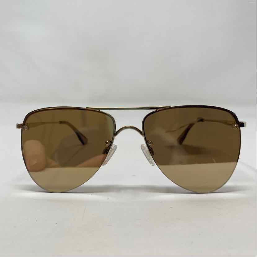 Pre-Owned Le Specs Gold Metal Sunglasses