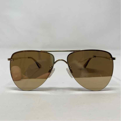 Pre-Owned Le Specs Gold Metal Sunglasses