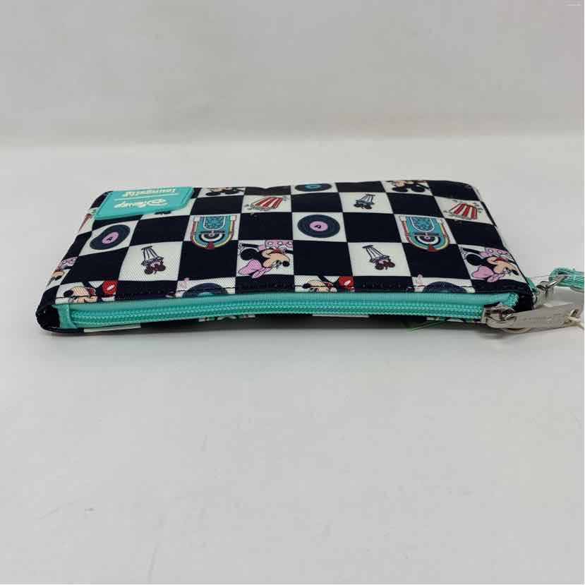 Pre-Owned Disney + Loungefly Check Nylon Wristlet