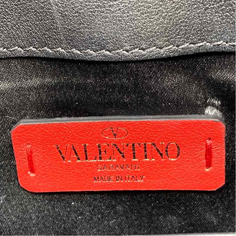 Pre-Owned Valentino Striped Leather Designer Handbag