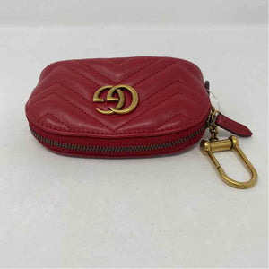 Pre-Owned Gucci Red Leather Designer Handbag