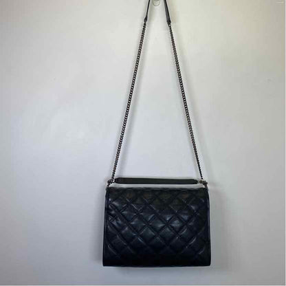 Pre-Owned Saint Laurent Black Leather Designer Handbag