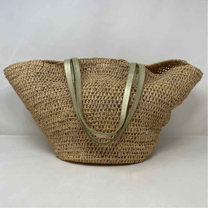 Pre-Owned Flora Bella Tan Straw Handbag