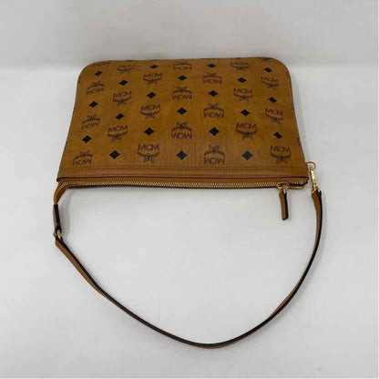 Pre-Owned MCM Cognac Leather Designer Handbag
