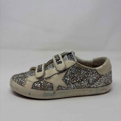 Pre-Owned Golden Goose White Leather Shoe Size 7.5 Designer Shoes