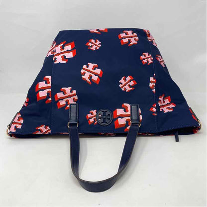 Pre-Owned Tory Burch Blue Multi Nylon Handbag