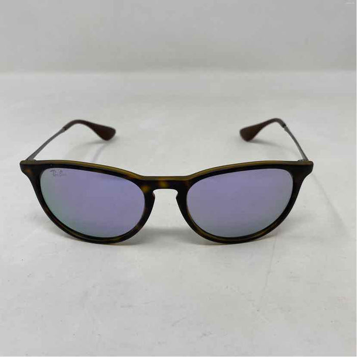 Pre-Owned Ray Beams Brown Plastic Sunglasses