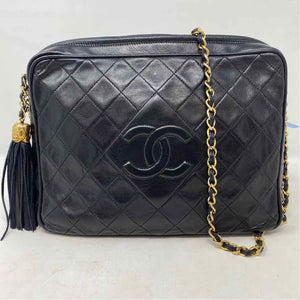 Pre-Owned Chanel Black Leather Designer Handbag