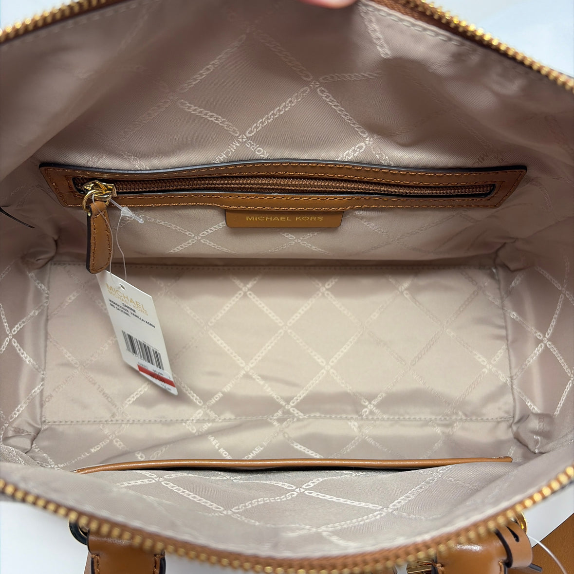 Pre-Owned Michael Kors White Multi Leather Handbag