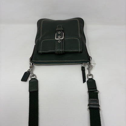 Pre-Owned Coach Green Leather Handbag