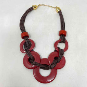 Pre-Owned Brown Plastic Necklace