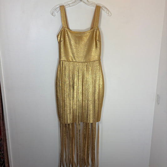 Pre-Owned Size S 36 Point 5 Gold Casual Dress