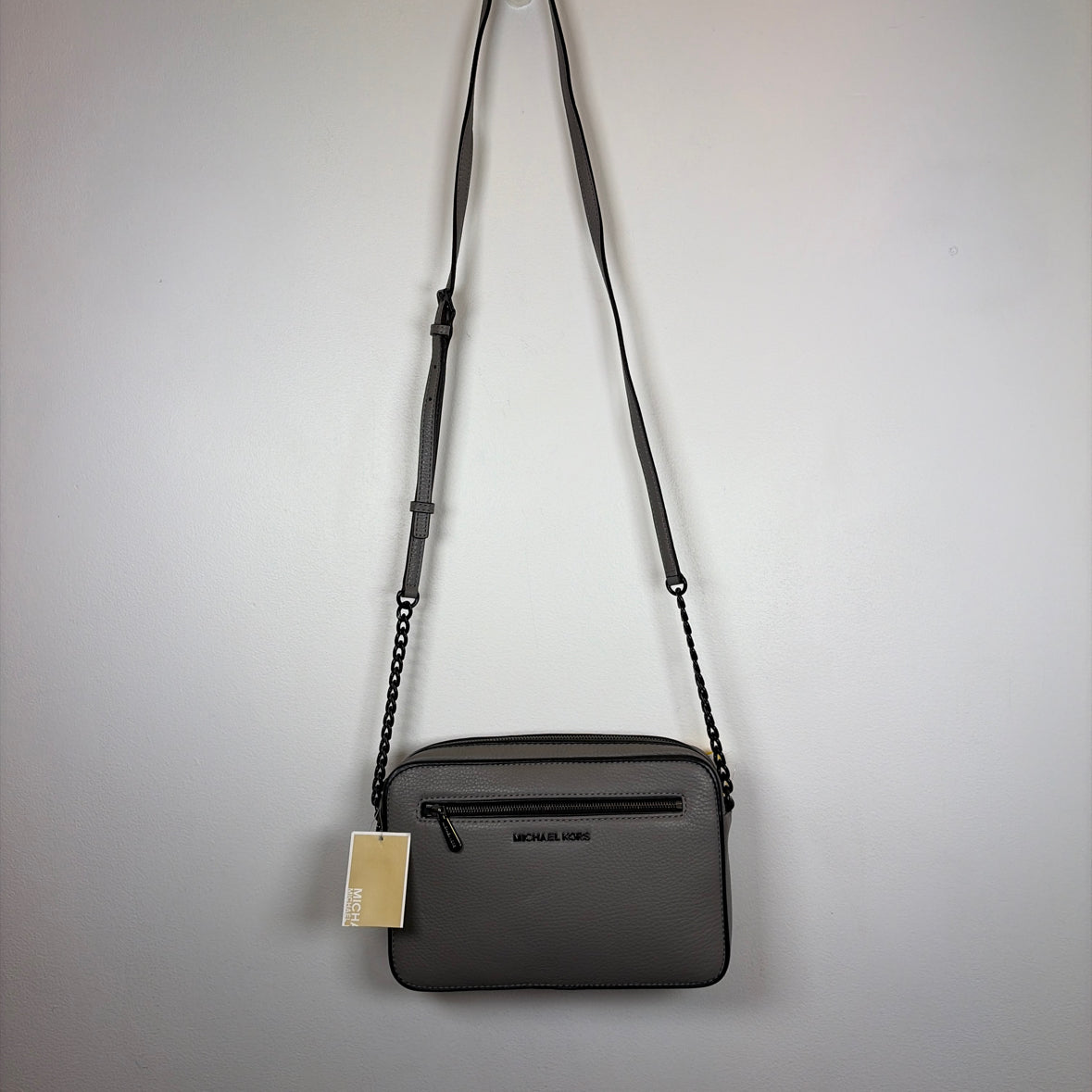 Pre-Owned Michael Kors Grey Leather Handbag
