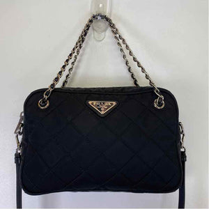 Pre-Owned Prada Black Nylon Designer Handbag