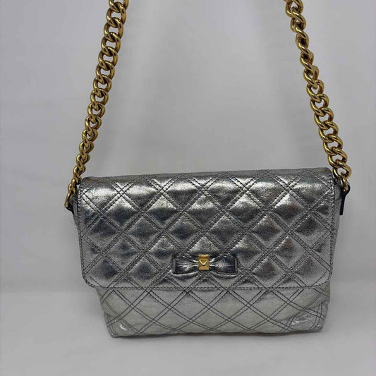 Pre-Owned Marc Jacobs Silver Leather Handbag