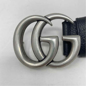 Pre-Owned Gucci Black Leather Designer Belt