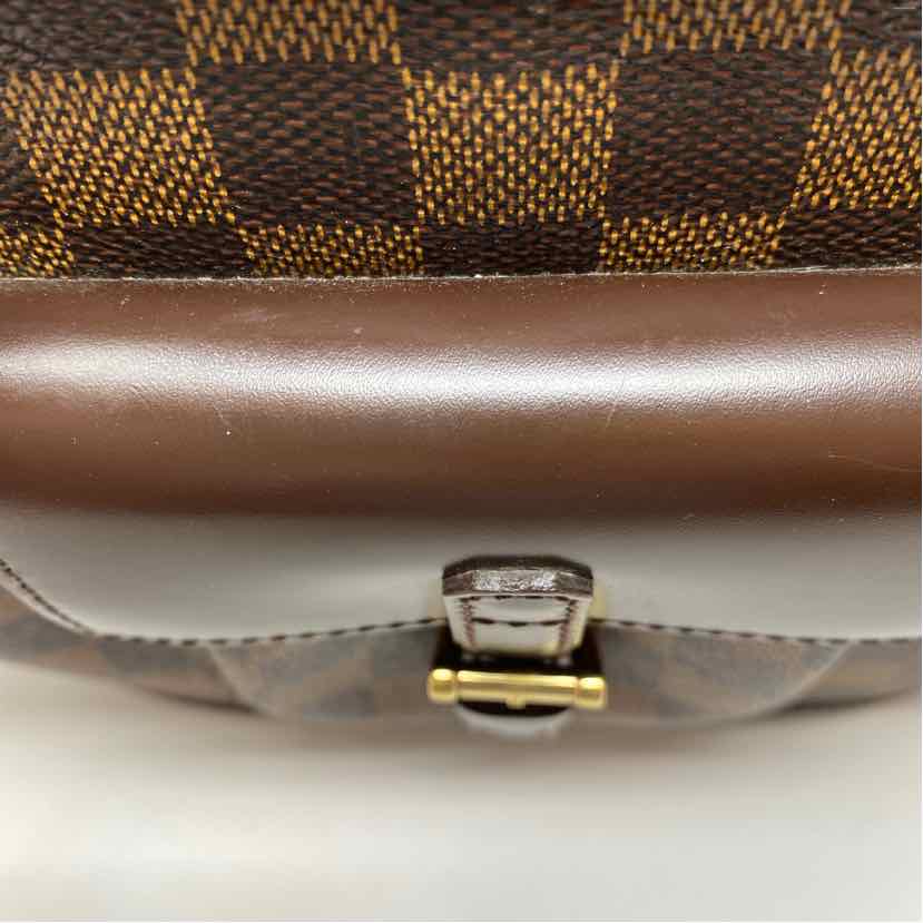 Pre-Owned Louis Vuitton Damier Eben Canvas Designer Handbag