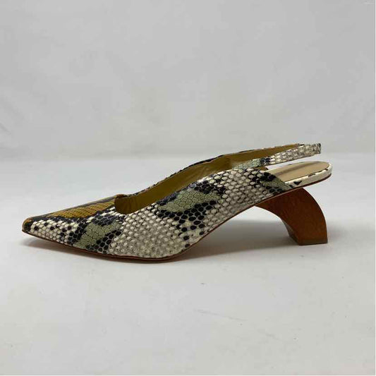 Pre-Owned Shoe Size 9.5 Regina Pyo Snake Print Heels