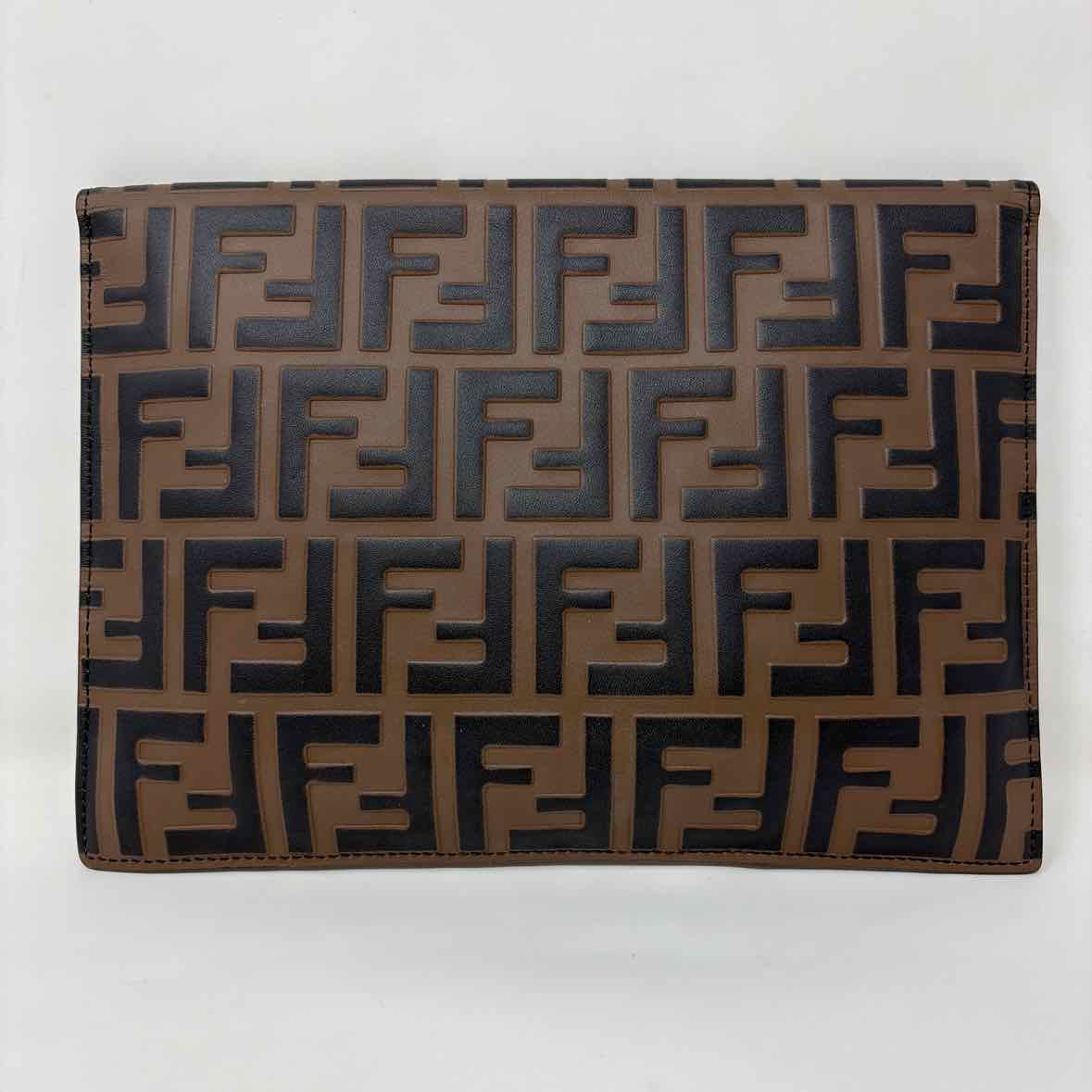 Pre-Owned Fendi Monogram Leather Designer Handbag