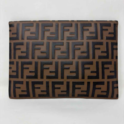 Pre-Owned Fendi Monogram Leather Designer Handbag