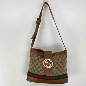 Pre-Owned Gucci Monogram Canvas Designer Handbag