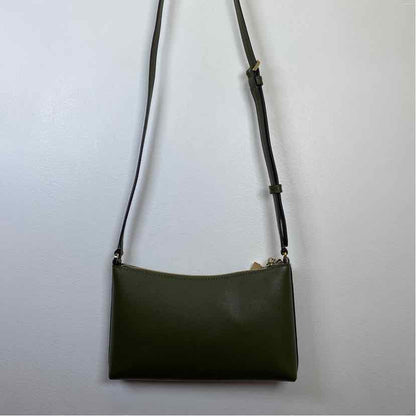 Pre-Owned Kate Spade Olive Leather Handbag