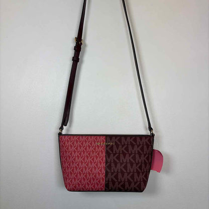 Pre-Owned Michael Kors Red Multi Coated Canvas Handbag