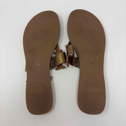 Pre-Owned Shoe Size 10 Tory Burch Cognac Sandals