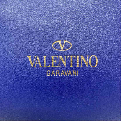 Pre-Owned Valentino Blue Leather Designer Handbag