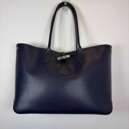 Pre-Owned Longchamp Navy Leather Handbag