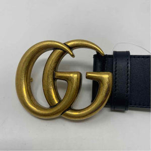 Pre-Owned Gucci Black Leather Designer Belt