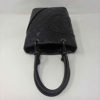 Pre-Owned Chanel Black Leather Handbag